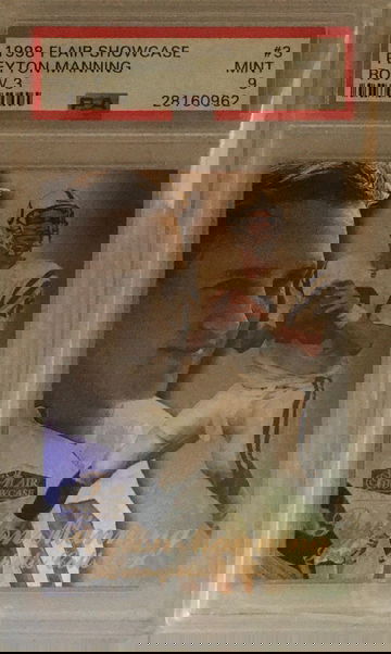 1998 Flair Showcase Row 3 Peyton Manning RC Rookie PSA 9 Mint