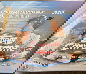 2020 Topps Chrome Baseball Hobby Sealed Jumbo Box