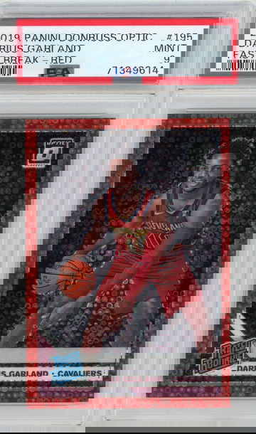 2019-20 Donruss Optic Darius Garland Red Fast Break Prizm RC #'d /85 PSA 9 Cleveland Cavaliers