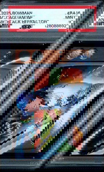 2025 Bowman Anime Black Refractor Jac Caglianone #BA16 PSA 9