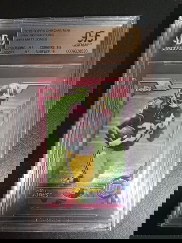 2015 Topps Chrome mini Pink Refractor Matt Jones #153 RC 18/25 BGS 9.5