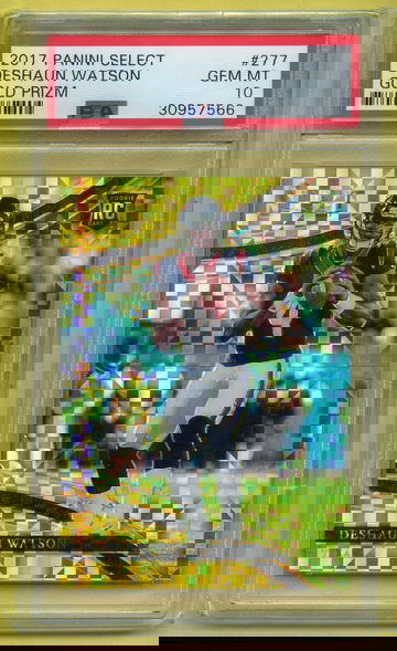 DESHAUN WATSON 2017 Panini Select /10 Gold Prizm 277 Rookie PSA 10 Field Level
