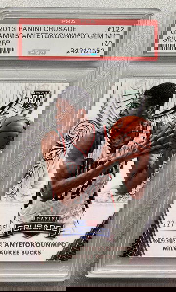 GIANNIS ANTETOKOUNMPO 2013 PANINI CRUSADE *SILVER* #/25 ROOKIE CARD PSA 10 GEM MINT