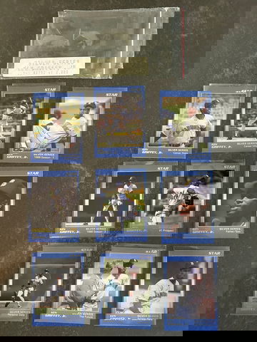 1988 star silver series ken griffey jr Rookie Complete Set 1-9 Serial #792/2000