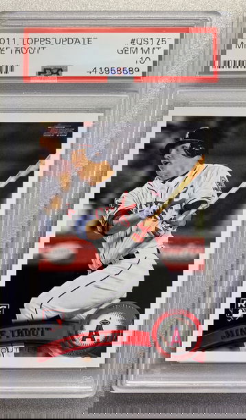 MIKE TROUT 2011 TOPPS UPDATE ROOKIE #US175 PSA 10 GEM MINT