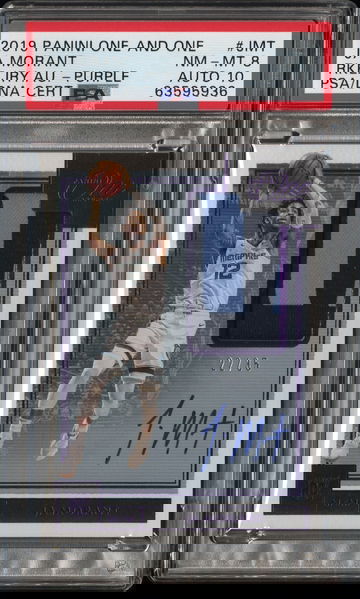 2019 JA Morant Panini RPA Purple 22/35