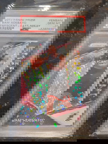 2017 Bam Adebayo Prizm Emergent Fast Break Refractor PSA 10