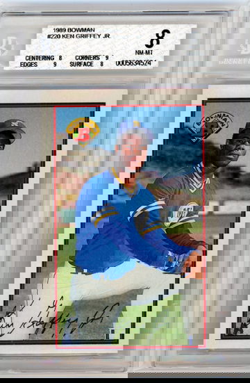 1989 Bowman #220 Ken Griffey Jr. BGS 8 NM-MT!