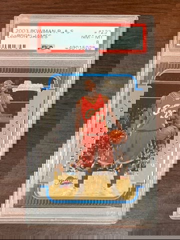 2003 Bowman Lebron James PSA 8