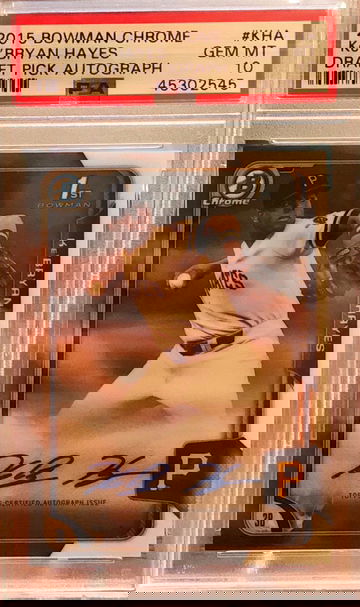 Psa 10 2015 Ke’Bryan Hayes Bowman Chrome Auto