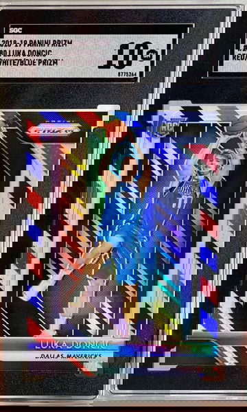 2018-19 Panini Prizm #280 Luka Doncic Red/White/Blue Prizm 