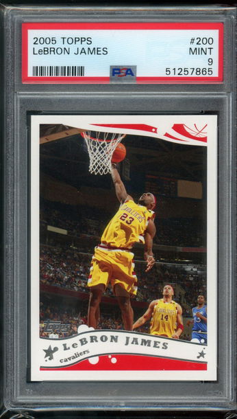 2005 Topps Lebron James PSA 9