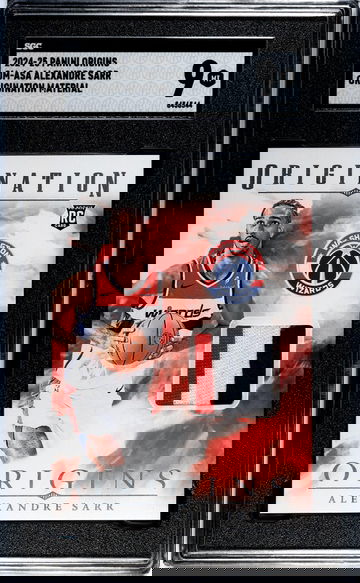2024-25 Panini Origins #OM-ASA Alexandre Sarr Origination Mat. SGC 9