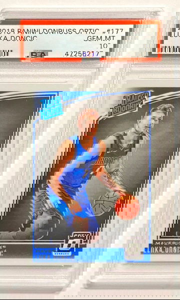 2018-19 Panini Donruss Optic Luka Doncic #177 Rated Rookie PSA 10