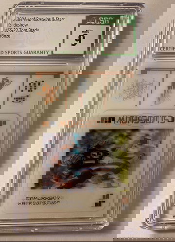 2004 Leaf Rookies & Stars Slideshow Bronze #SS-22 Tom Brady /1250 CSG 9 Mint