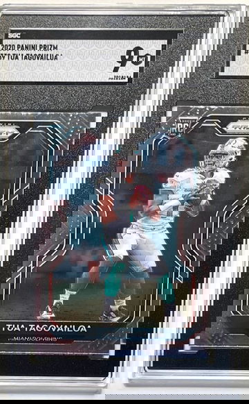 2020 Panini Prizm Tua Tagovailoa #339 SGC 9 Mint