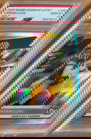 Jordan Love 2020 Donruss Optic Rated Rookie Holo PSA 10