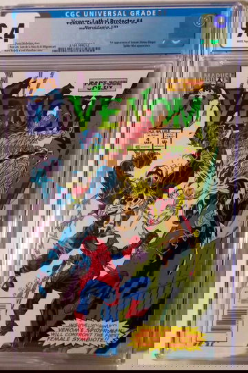 Venom: Lethal Protector #4 - CGC 9.4 - Newsstand - 1st Appearance of Scream - Spider man 