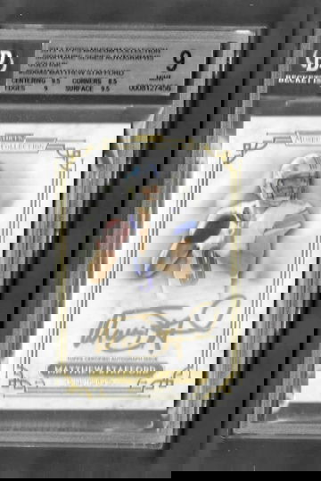 2013 TOPPS Museum Collection Signatures GOLD INK *Matthew Stafford* #/5 !!!