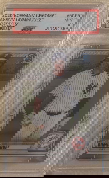 2020 Bowman Jasson Dominguez 1st Chrome PSA 9