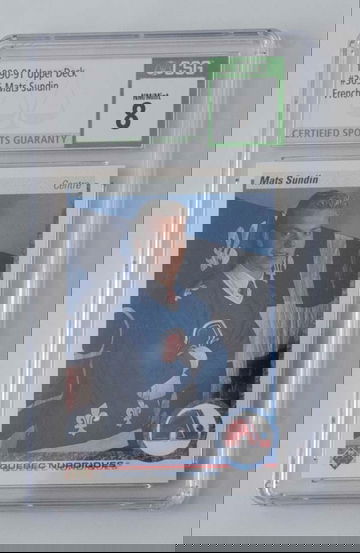 Mats Sundin 1990-91 Upper Deck French CSG 8 Rookie #365