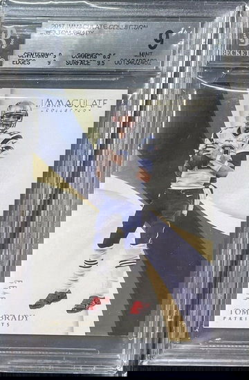 TOM BRADY 2017 PANINI IMMACULATE Collection #63 Silver Prizm #/99 BGS 9 Mint