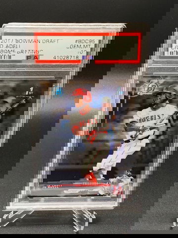 2017 Jo Adell 1st Bowman Chrome Draft Batting PSA 10