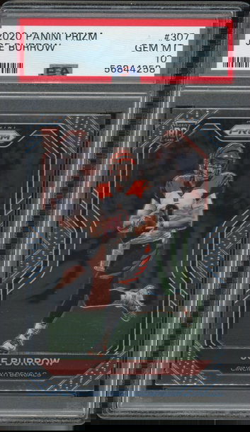 2020 Panini Prizm Joe Burrow Rookie PSA 10
