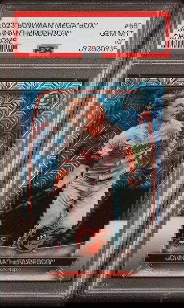 Gunnar Henderson 2023 Bowman Chrome Mega Box RC Rookie PSA 10