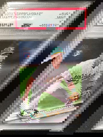 2017 Topps Update Matt Chapman Psa 9