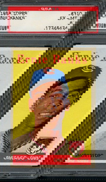 1958 Topps Ernie Banks #310 PSA EX-MT 6