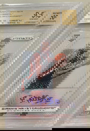 2013 Giannis Antetokounmpo Prizm Auto BGS 9.5 10