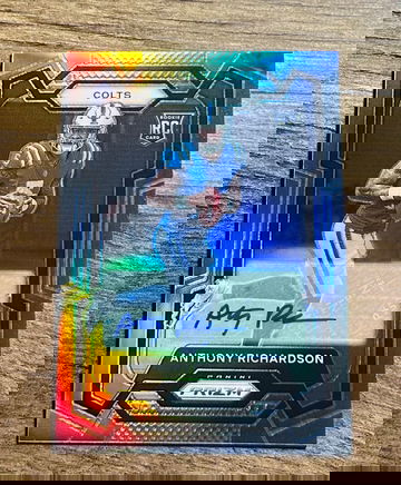 2023 Anthony Richardson Panini Prizm Silver Rookie Auto #343 RC Autograph
