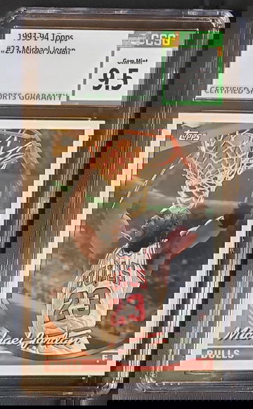 1993-94 Topps #23 Michael Jordan CSG 9.5 GEM MT