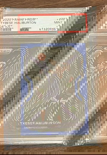 2020 Tyrese Haliburton Prizm PSA 9 Rookie Blue Ice /125 SP RC 