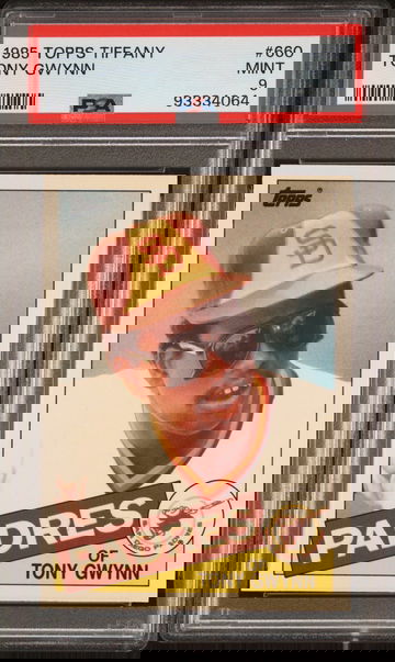 1985 TOPPS TONY GWYNN TIFFANY #660 PSA 9