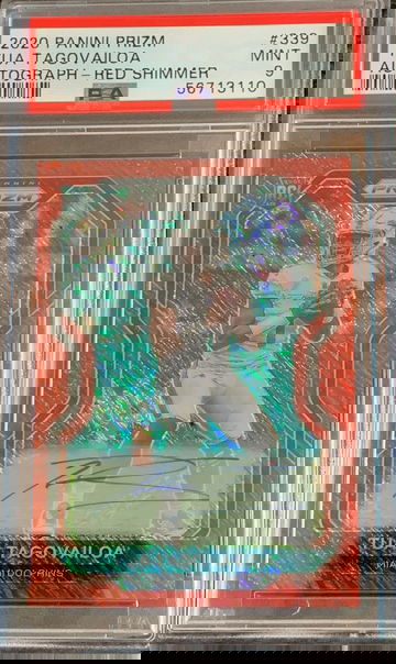 2020 Prizm Tua Tagovailoa Red Shimmer /35 Auto