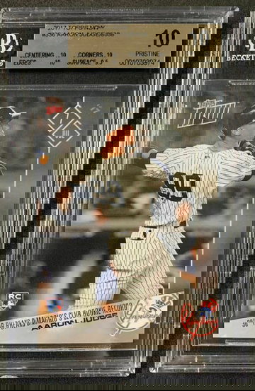 2017 Topps Now #336 Aaron Judge Rookie RC BGS 10 PRISTINE - DHL Express Air with Tracking from Overseas