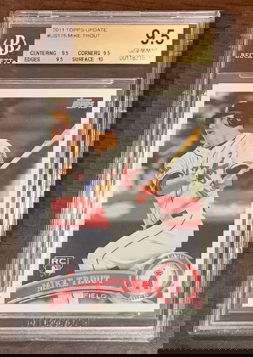 2011 Topps Update Mike Trout BGS 9.5