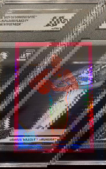 DARIUS BAZLEY 2019-20 Optic #156 Pink Hyper Holo Prizm Rated Rookie RC SGC 10