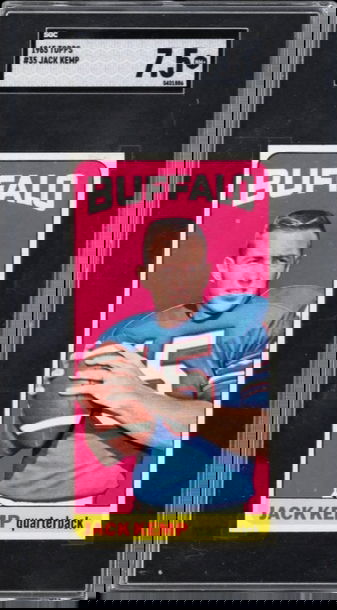 1965 Topps #35 Jack Kemp Buffalo HOF QB SGC 7.5 NM+