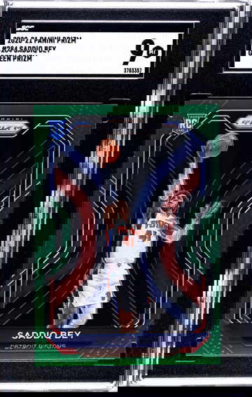 2020 Panini Prizm Green Saddiq Bey SGC 9