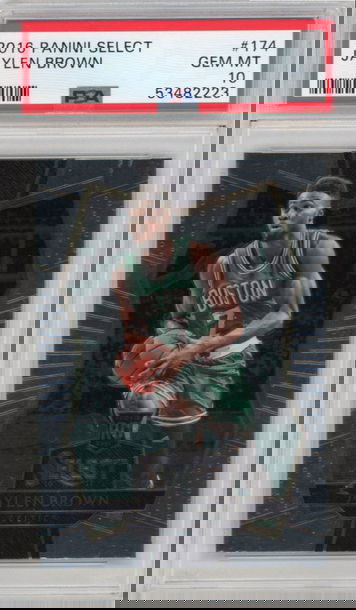 JAYLEN BROWN RC 2016-17 Panini Select Premier Level Rookie PSA 10 #174