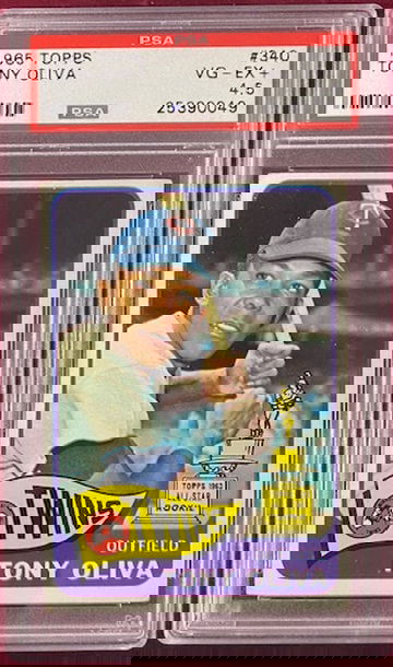 1965 Topps Tony Oliva MINNESOTA TWINS PSA 4.5 ALL-STAR Rookie Trophy Card #340!