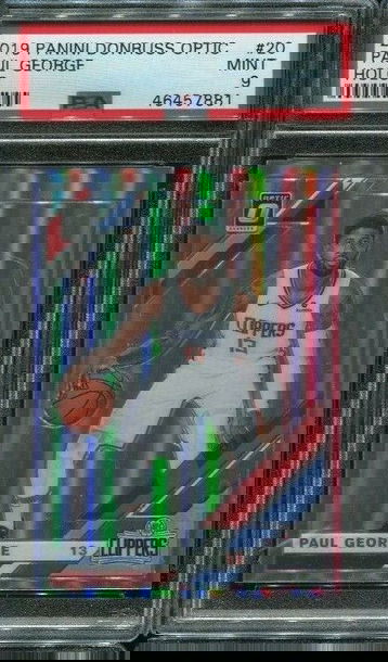 2019 Panini Donruss Paul George Optic Holo #20 PSA 9 MINT POP 1/1 1st Clippers