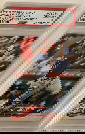 2018 Topps Update Ronald Acuna  RC PSA 10
