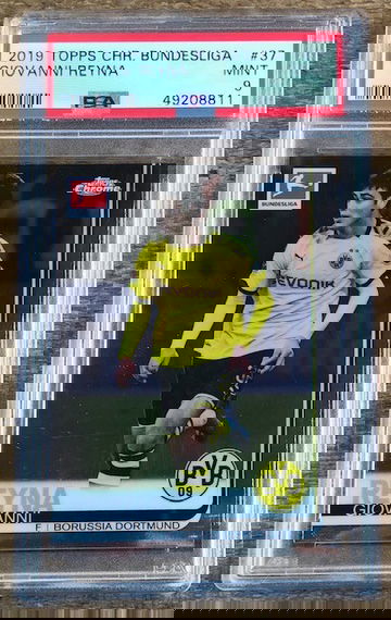 2019 Topps Chrome Bundesliga Giovanni Reyna PSA 9 Mint #37