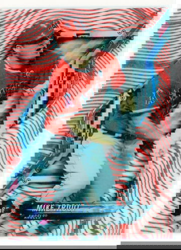 2018 Topps High Tek #HT-MT Mike Trout Red Magma Diffractor