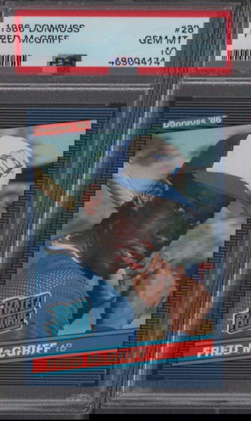 1986 Donruss Fred McGriff PSA 10 RC Gem Mint