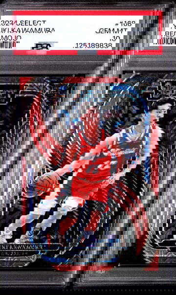 2024 PANINI SELECT YUKI KAWAMURA 8/20 RED MOJO #168 RC ROOKIE PSA 10